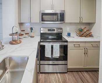 quartz countertops | The Citizen at Shirlington Village Apartments in Arlington, VA